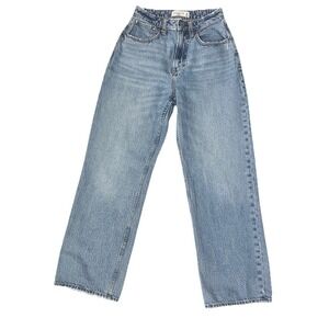 Abercrombie & Fitch Jeans 24/00 XXS Blue Denim High-Rise Pants Women Clothing